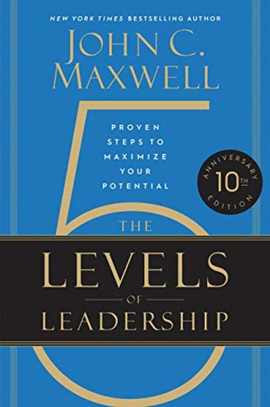 Book cover for "The 5 Levels of Leadership" by John C. Maxwell