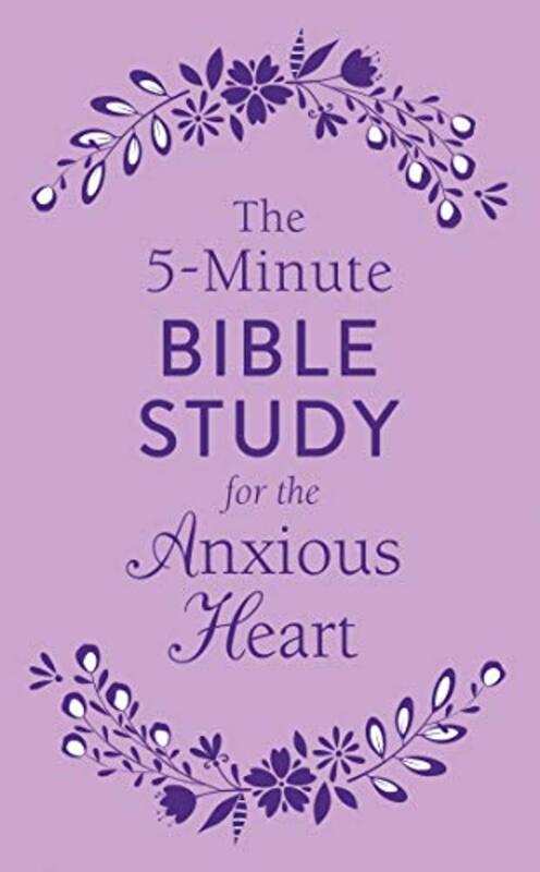 Book cover for "The 5-Minute Bible Study for the Anxious Heart" by Janice Thompson