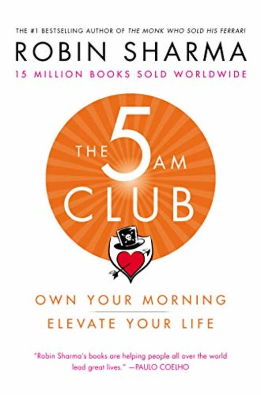 Book cover for "The 5AM Club" by Robin S Sharma