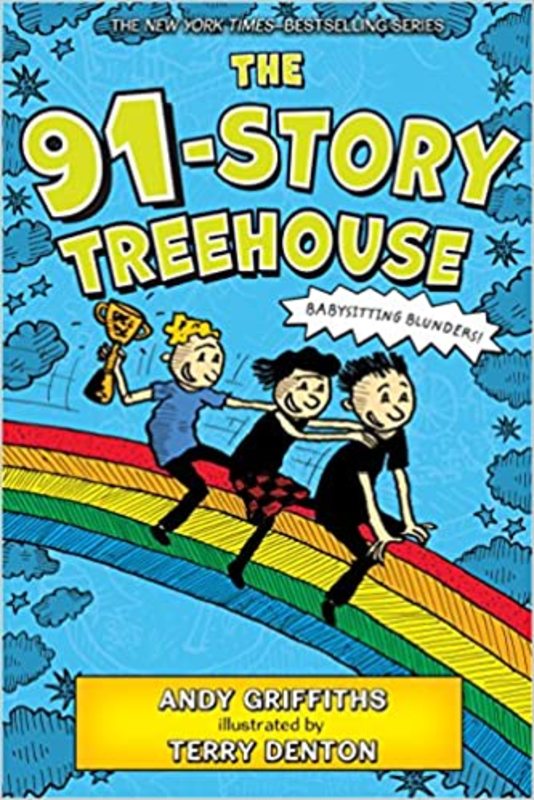 Book cover for "The 91-Story Treehouse" by Andy Griffiths