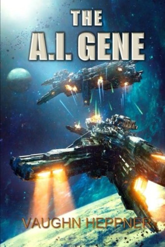 Book cover for "The A.I. Gene" by Vaughn Heppner