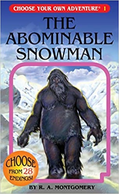Book cover for "The Abominable Snowman" by R. A. Montgomery