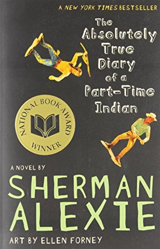 Book cover for "The Absolutely True Diary of a Part-Time Indian" by Sherman Alexie