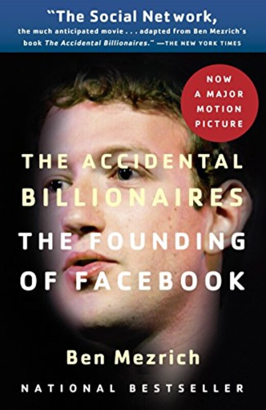 Book cover for "The Accidental Billionaires" by Ben Mezrich