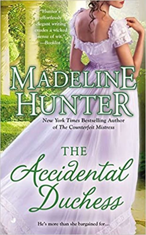 Book cover for "The Accidental Duchess" by Madeline Hunter