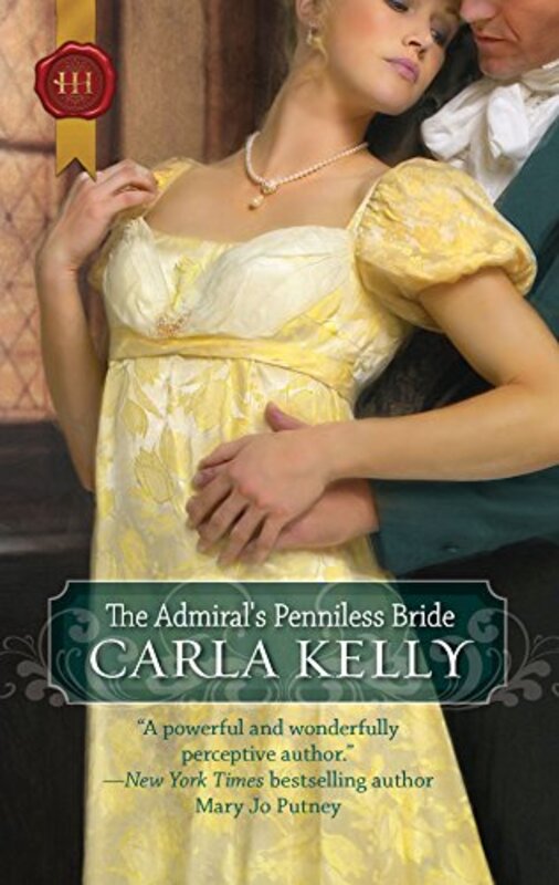 Book cover for "The Admiral's Penniless Bride" by Carla Kelly