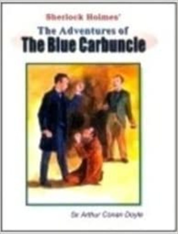 Book cover for "The Adventure of the Blue Carbuncle" by Arthur Conan Doyle