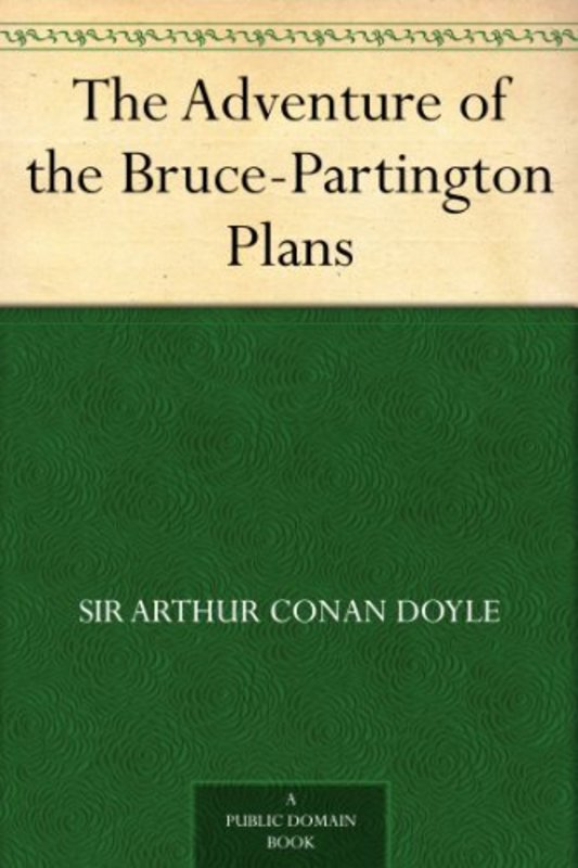 Book cover for "The Adventure of the Bruce-Partington Plans" by Arthur Conan Doyle
