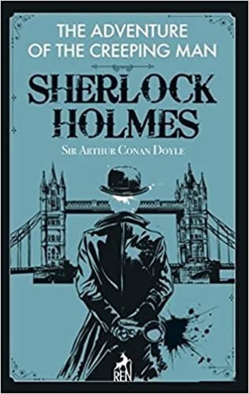Book cover for "The Adventure of the Creeping Man" by Arthur Conan Doyle