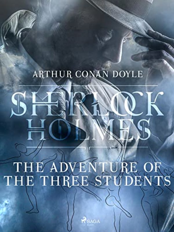 Book cover for "The Adventure of the Three Students" by Arthur Conan Doyle