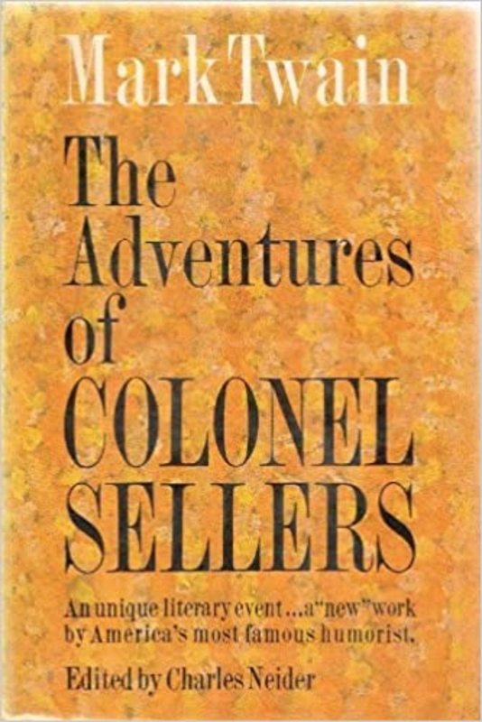 Book cover for "The Adventures of Colonel Sellers"