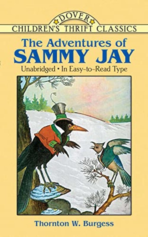 Book cover for "The Adventures of Sammy Jay" by Thornton W Burgess