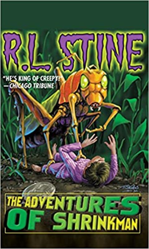 Book cover for "The Adventures of Shrinkman" by R.L. Stine