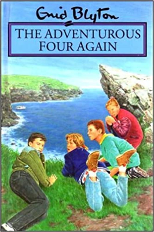 Book cover for "The Adventurous Four Again" by Enid Blyton