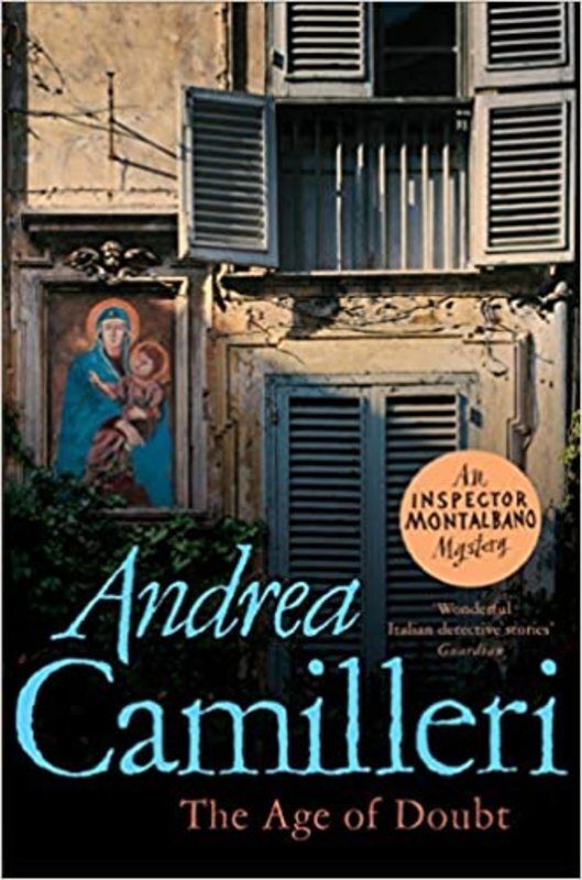 Book cover for "The Age of Doubt" by Andrea Camilleri