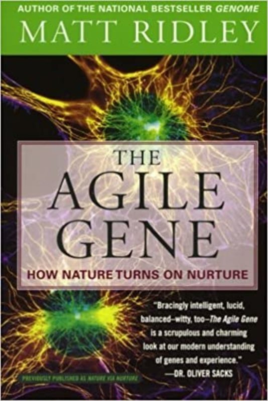 Book cover for "The Agile Gene" by Matt Ridley