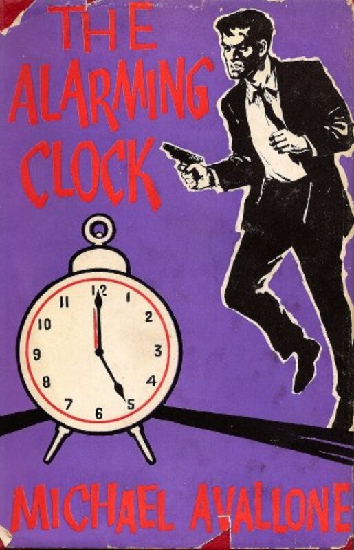 Book cover for "The Alarming Clock" by Michael Avallone