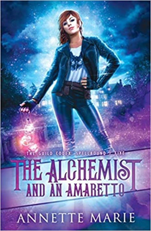 Book cover for "The Alchemist and an Amaretto" by Annette Marie