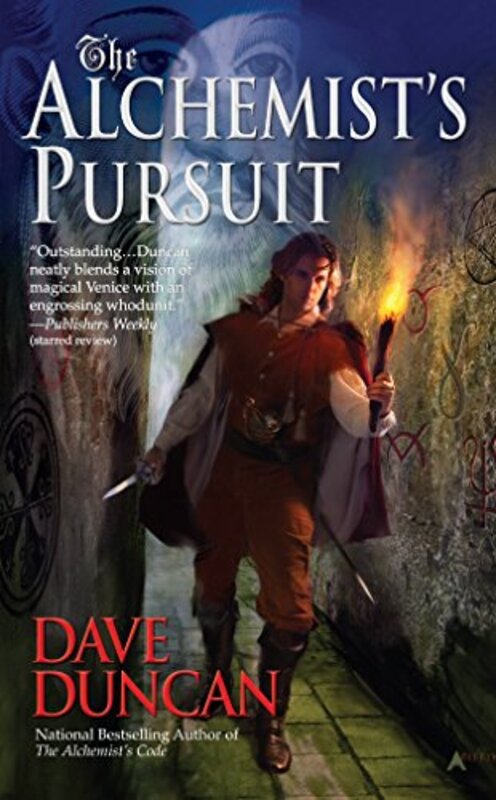 Book cover for "The Alchemist's Pursuit" by Dave Duncan