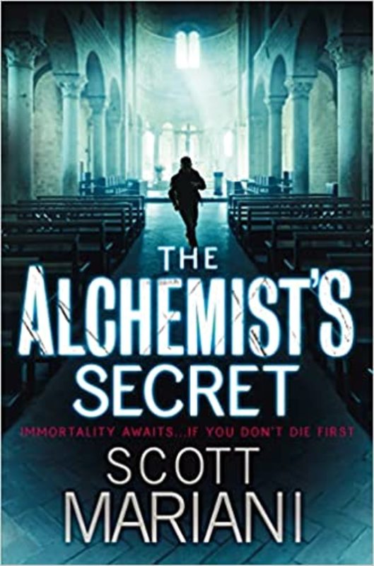 Book cover for "The Alchemist's Secret" by Scott Mariani
