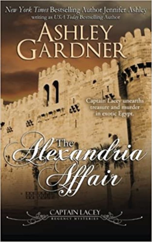 Book cover for "The Alexandria Affair" by Ashley Gardner