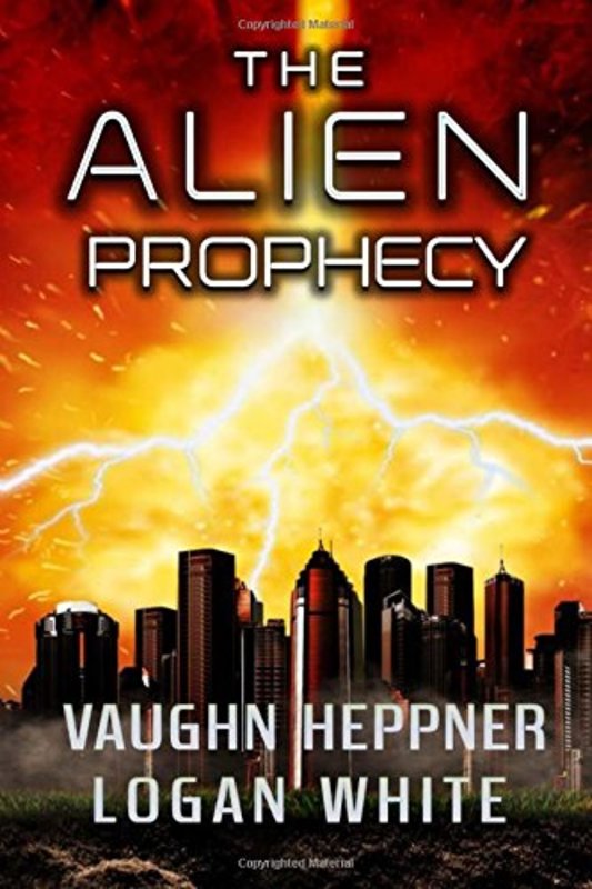 Book cover for "The Alien Prophecy" by Vaughn Heppner