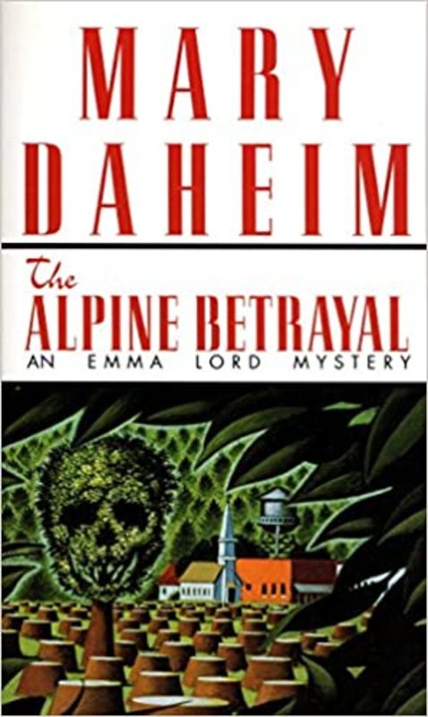 Book cover for "The Alpine Betrayal" by Mary Daheim