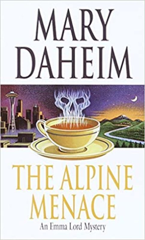 Book cover for "The Alpine Menace" by Mary Daheim