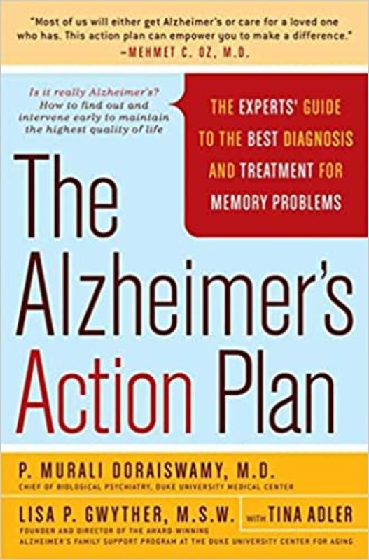 Book cover for "The Alzheimer's Action Plan" by P. Murali Doraiswamy M.D.