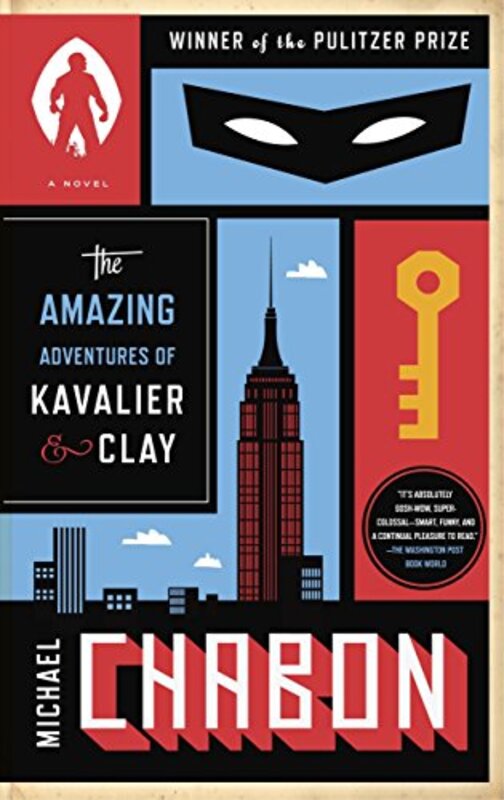 Book cover for "The Amazing Adventures of Kavalier and Clay" by Michael Chabon
