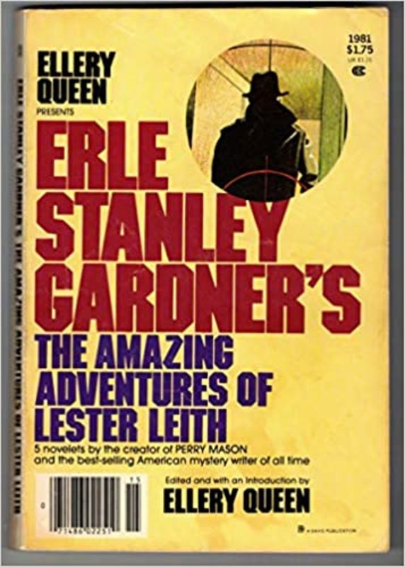 Book cover for "The Amazing Adventures of Lester Leith" by Erle Stanley Gardner