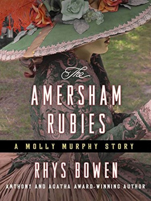Book cover for "The Amersham Rubies" by Rhys Bowen