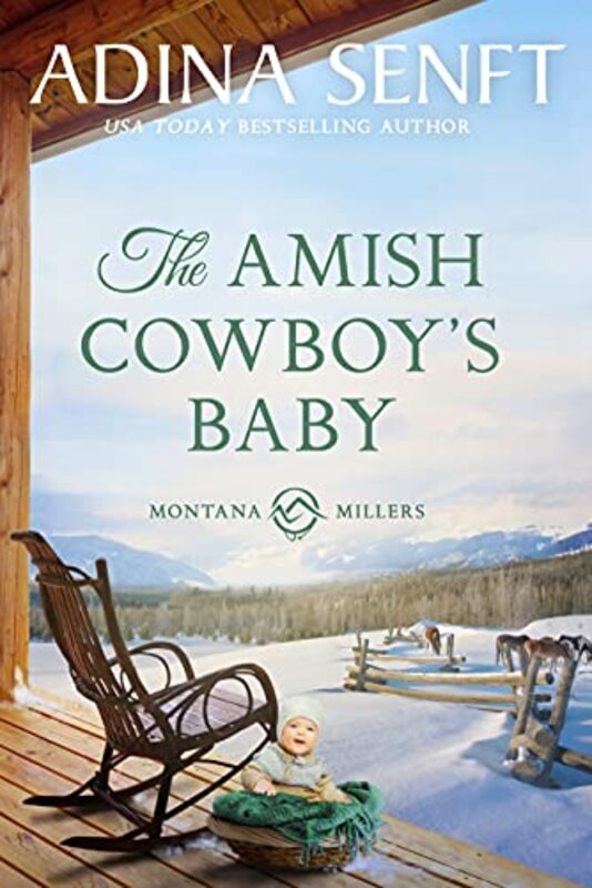 Book cover for "The Amish Cowboy's Baby" by Adina Senft