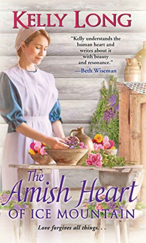 Book cover for "The Amish Heart of Ice Mountain" by Kelly Long