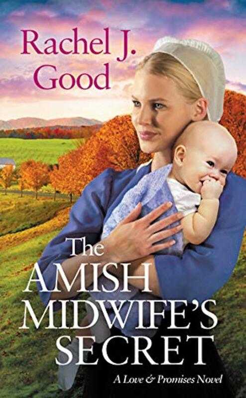Book cover for "The Amish Midwife's Secret" by Rachel J Good