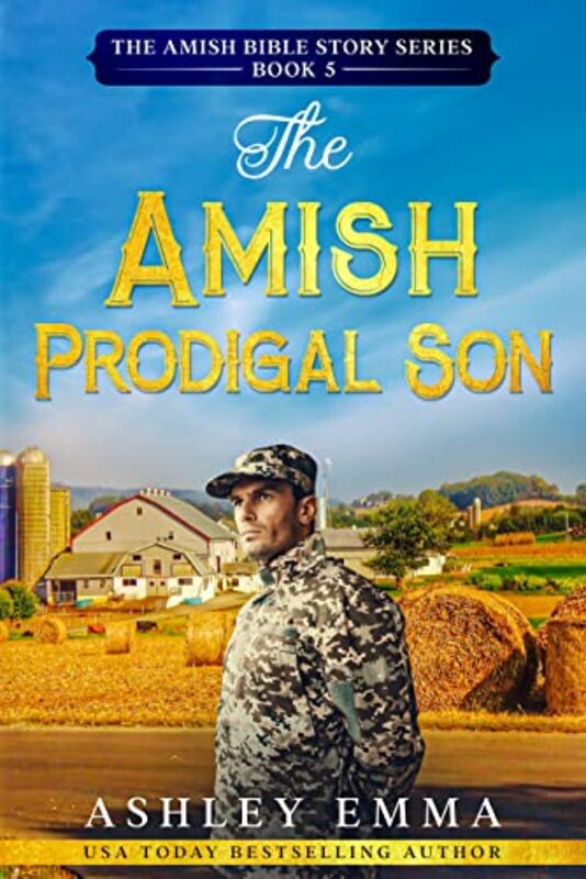 Book cover for "The Amish Prodigal Son" by Ashley Emma