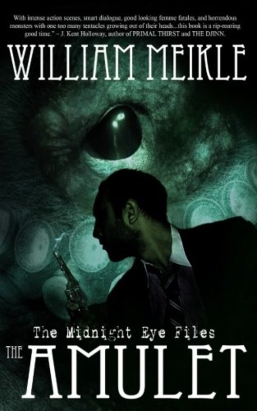 Book cover for "The Amulet" by William Meikle