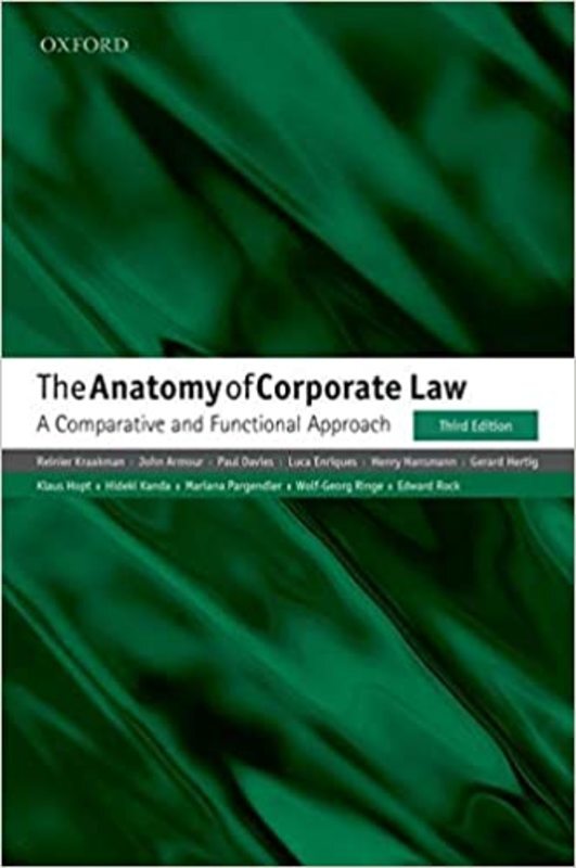 Book cover for "The Anatomy of Corporate Law" by Reinier Kraakman