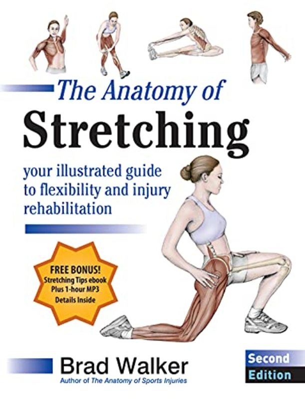 Book cover for "The Anatomy of Stretching" by Brad Walker