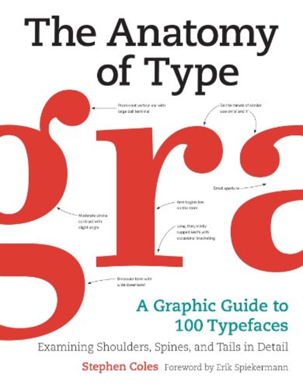 Book cover for "The Anatomy of Type" by Stephen Coles