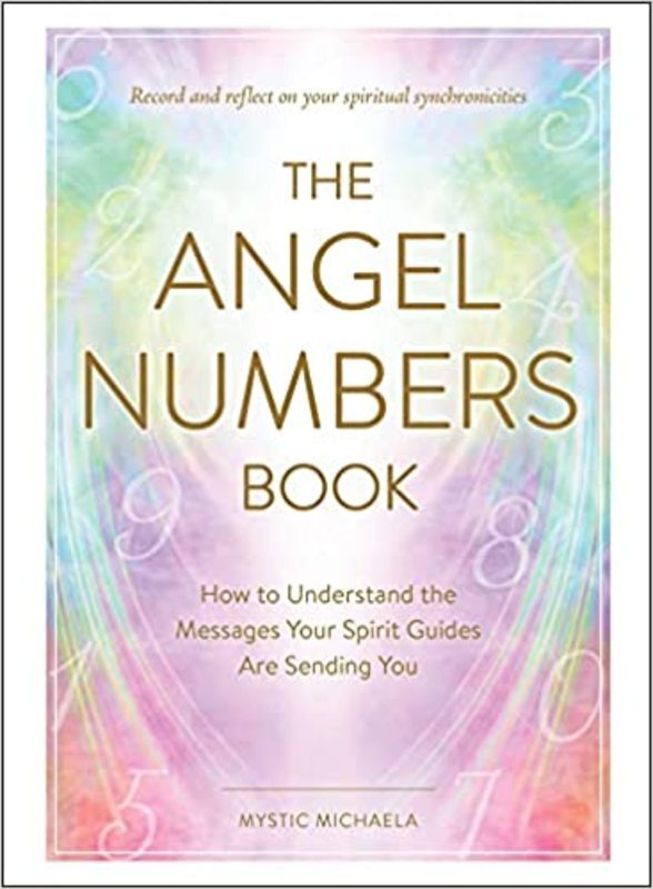 Book cover for "The Angel Numbers Book" by Mystic Michaela
