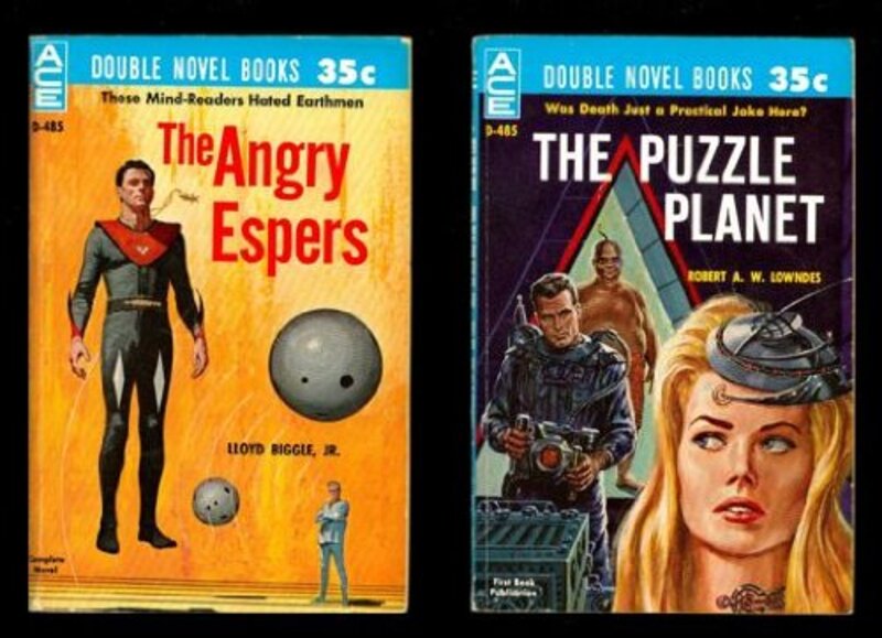 Book cover for "The Angry Espers" by Lloyd Biggle Jr