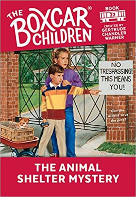 Book cover for "The Animal Shelter Mystery" by Gertrude Chandler Warner