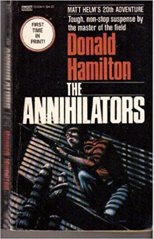 Book cover for "The Annihilators" by Donald Hamilton