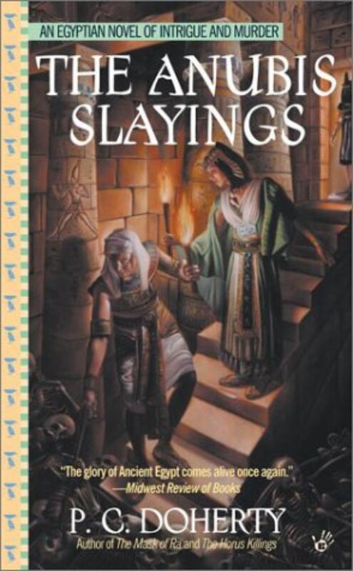 Book cover for "The Anubis Slayings" by Paul Doherty