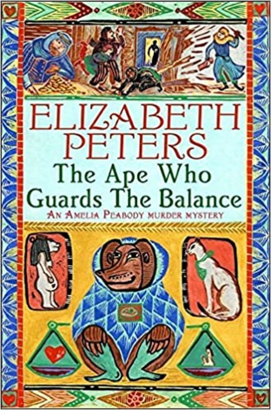 Book cover for "The Ape Who Guards the Balance" by Elizabeth Peters