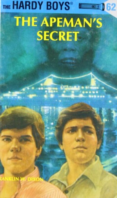 Book cover for "The Apeman's Secret" by Franklin W Dixon