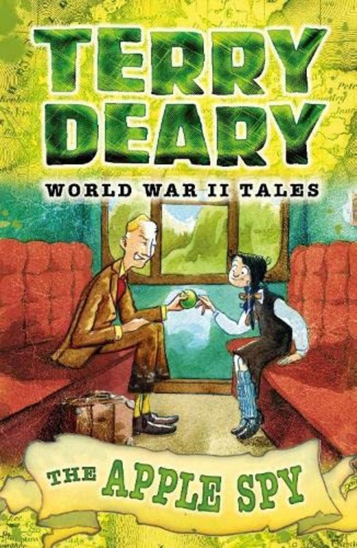 Book cover for "The Apple Spy" by Terry Deary