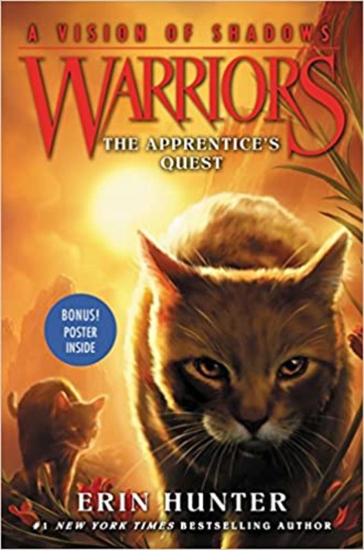 Book cover for "The Apprentice's Quest" by Erin Hunter