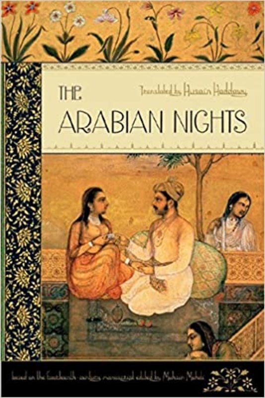 Book cover for "The Arabian Nights" by Muhsin Mahdi